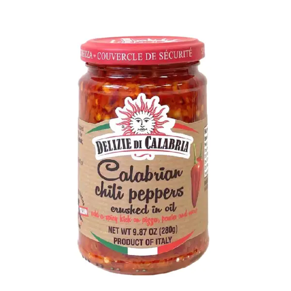 Calabrian Chili Peppers in Oil - Crushed