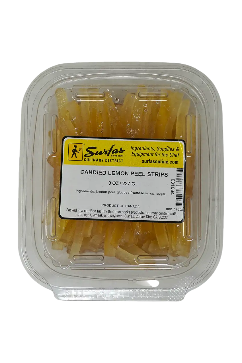 Candied Lemon Peel Strips 8oz