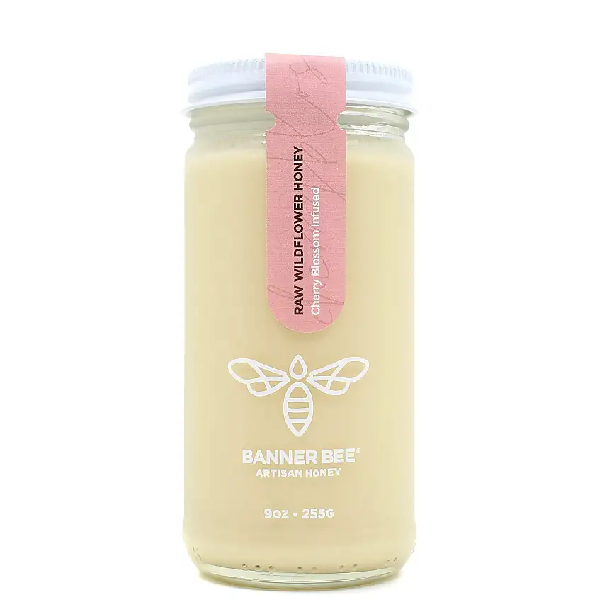 Cherry Blossom Infused Raw Honey