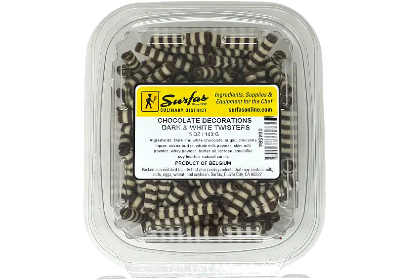 Chocolate Decorations Dark & White Twisters 5oz