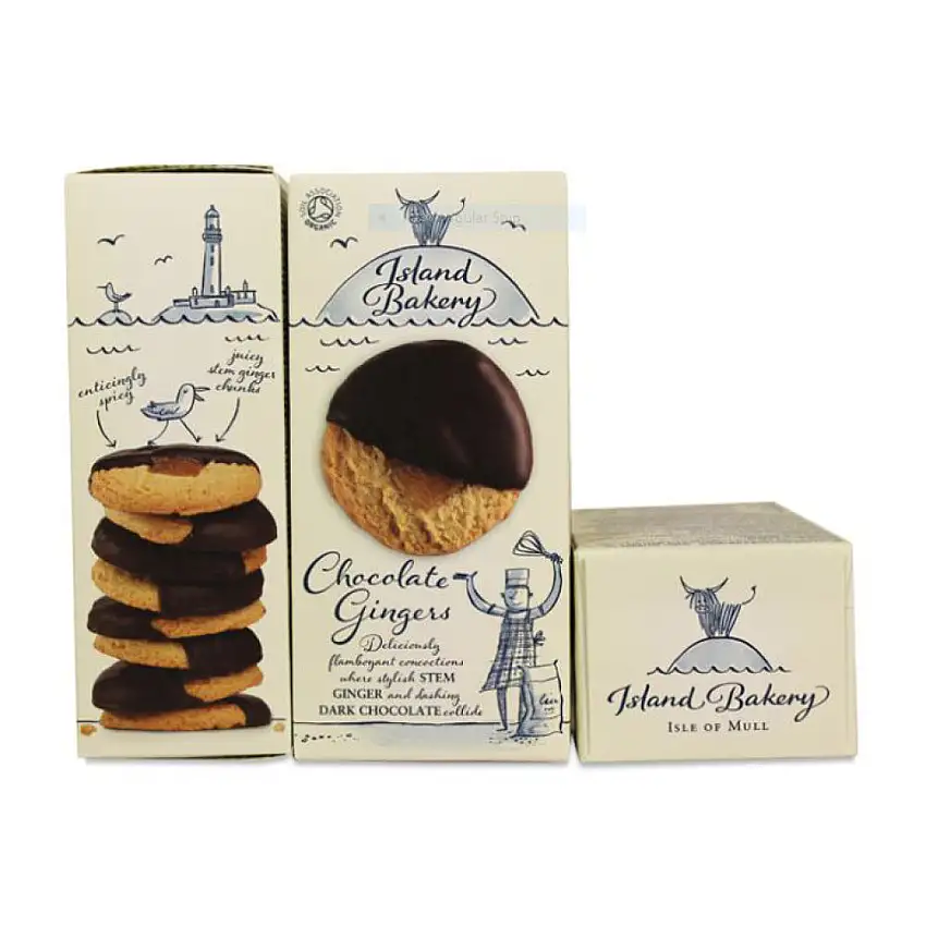 Chocolate & Stem Ginger Biscuits