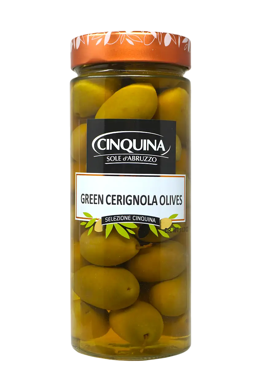 Cinquina Cerignola Green Olives 11oz