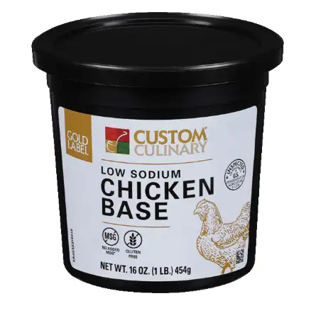 Custom Culinary Gold Label Low Sodium Chicken Base  1lb