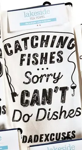 Dad Excuses Lakeside Towel