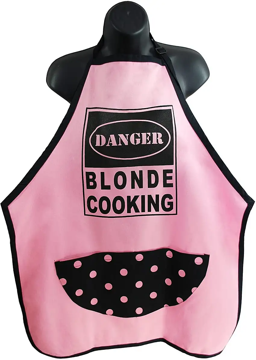 Danger- Blonde Cooking Apron
