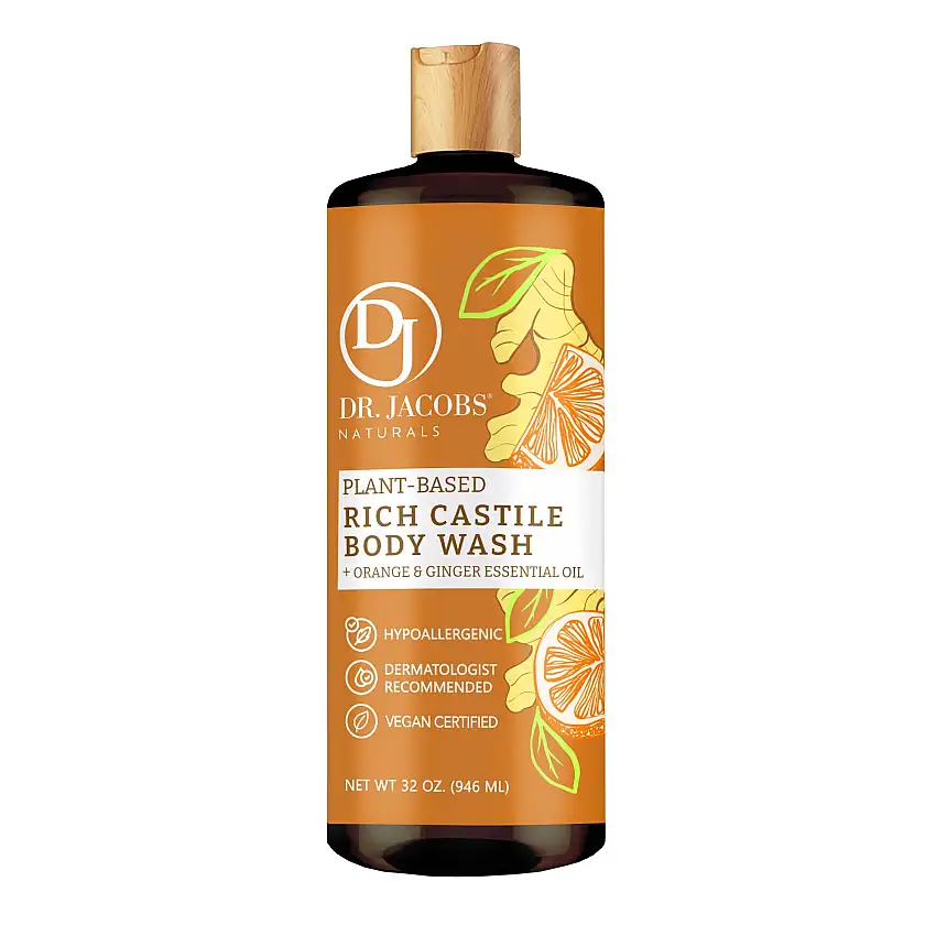 Orange & Ginger Castile Body Wash (All American)