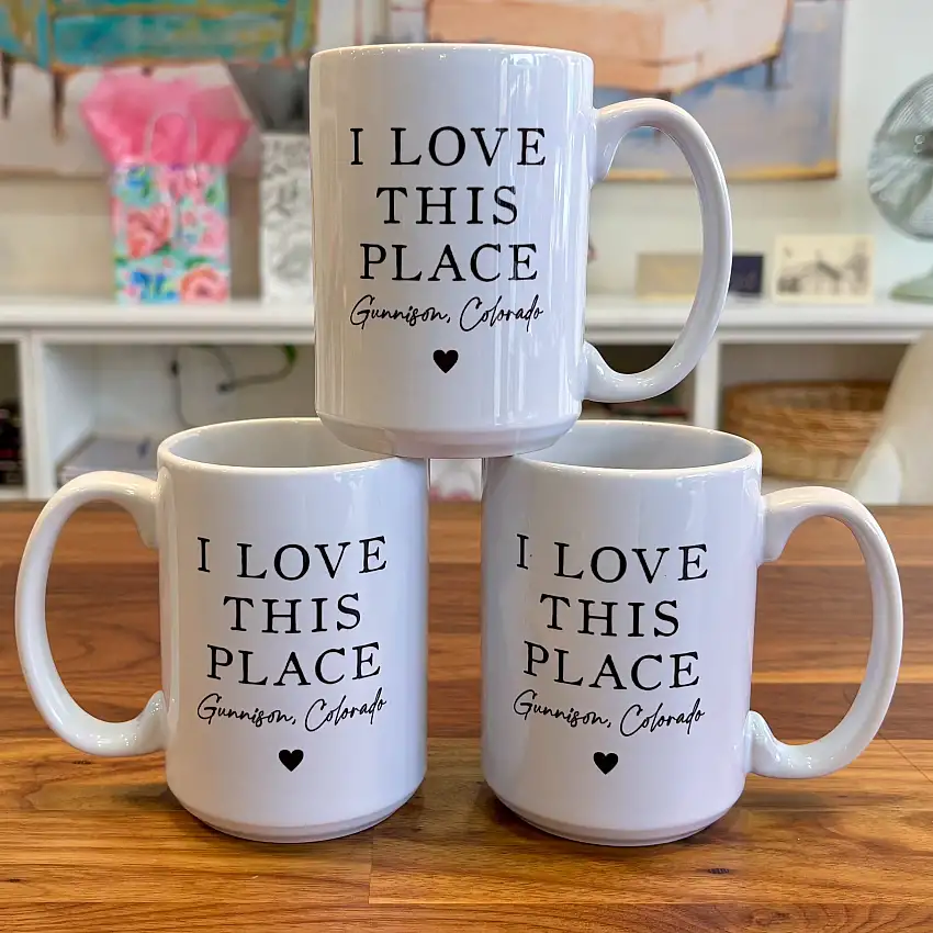 I Love This Place "Gunnison" Mug