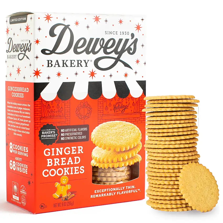 Gingerbread Moravian Cookies, 9oz box