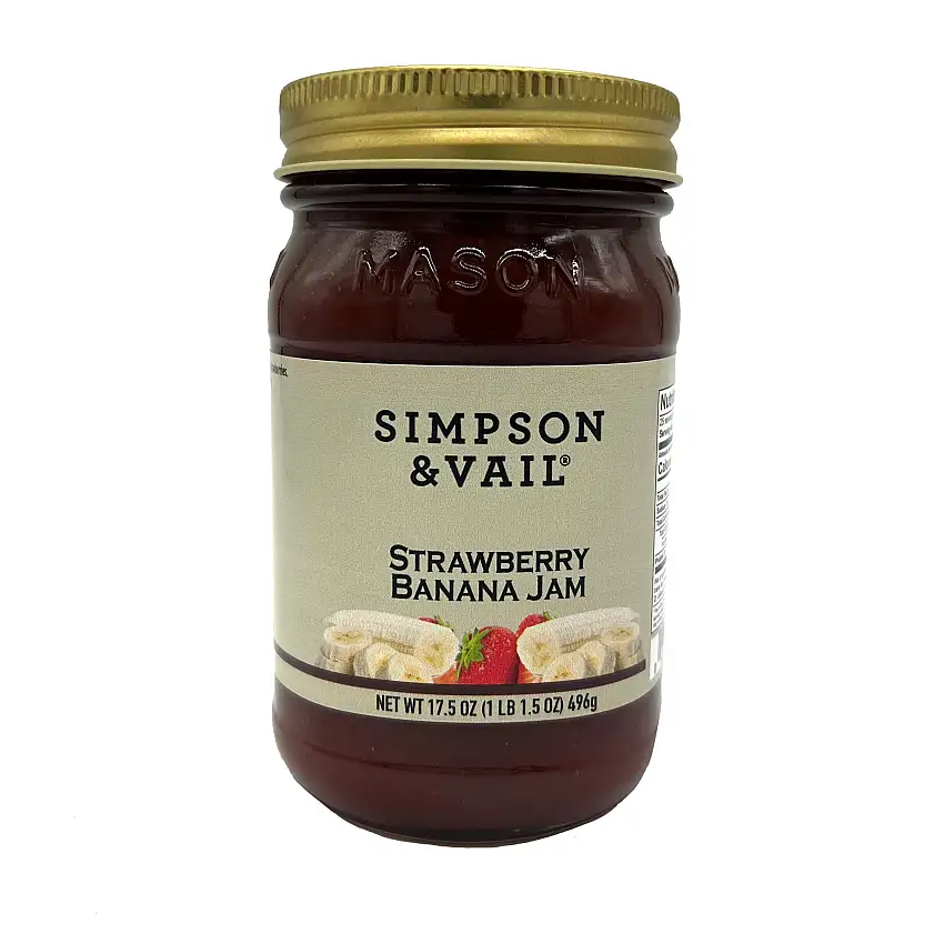 S&V Strawberry Banana Jam, 17.5 oz