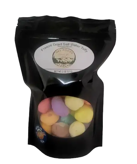 1883 Foods Freeze Dried Salt Water Taffy - Assorted - 2 OZ 12 Pack