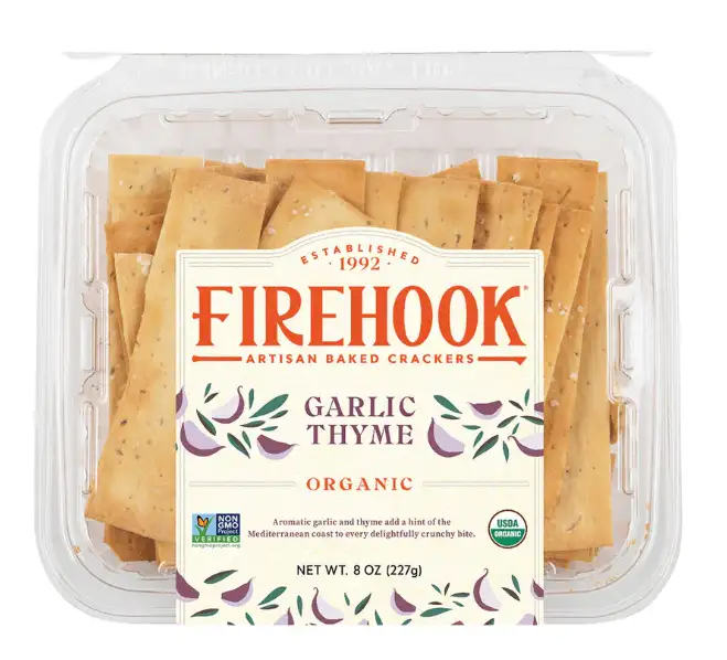 Firehook Garlic Thyme Crackers 8oz