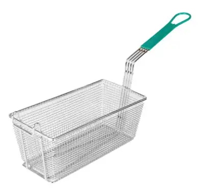 Fry Basket 13x6x5 Grn Handle