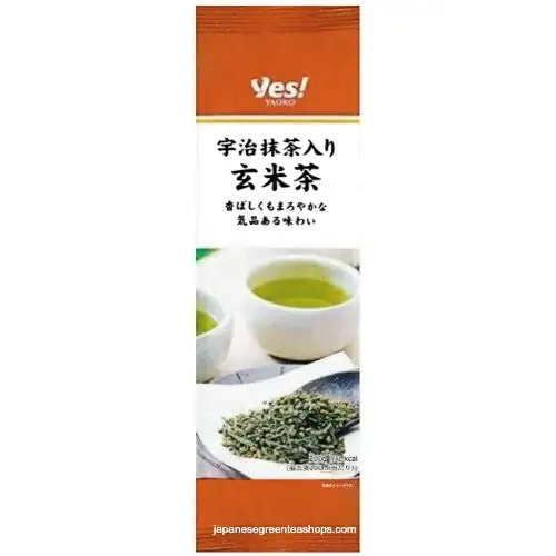 GENMAICHA (Brown rice tea) with UJI MATCHA
