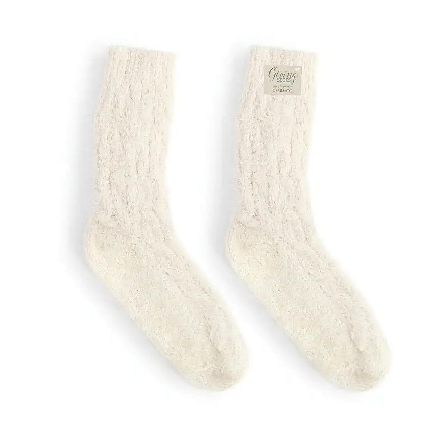 Giving Socks- Cream