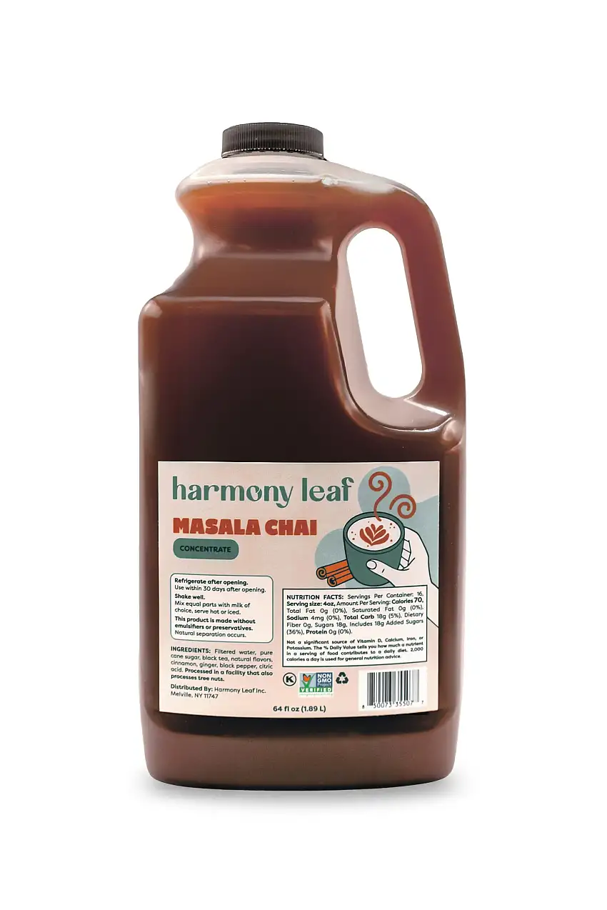 Harmony Leaf 1:1 Masala Chai Concentrate 64oz