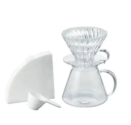 Hario V60 Glass Pour Over Brewing Kit