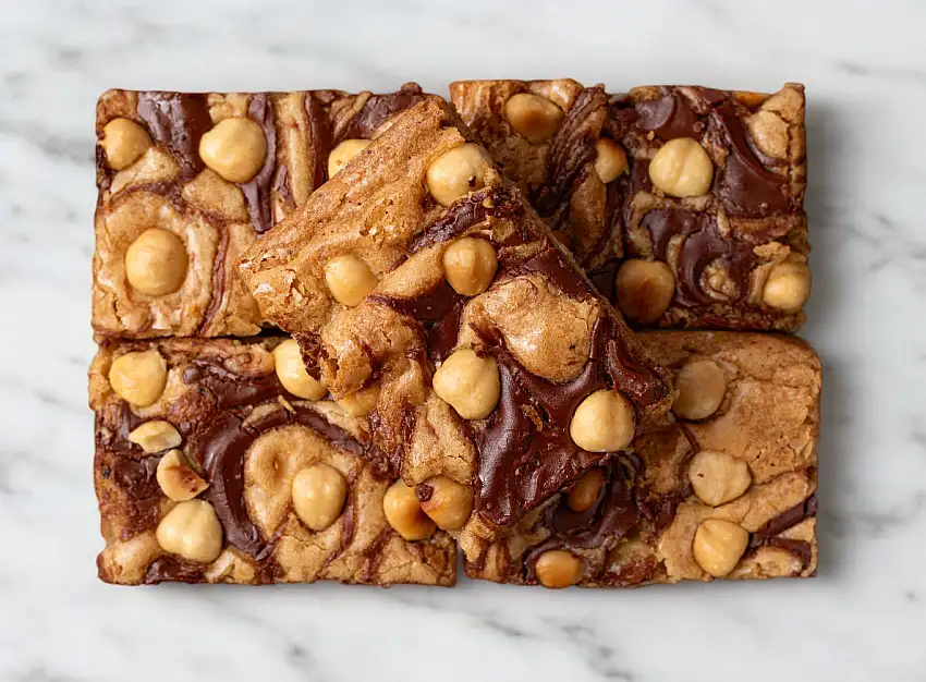 Hazelnut Chocolate Blondie