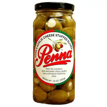 Penna Herb & Garlic Cheese Stuffed Olives 10 oz