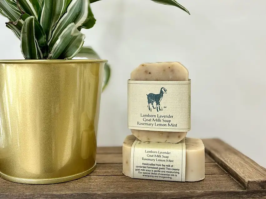 Rosemary Lemon Mint Goat Milk Soap