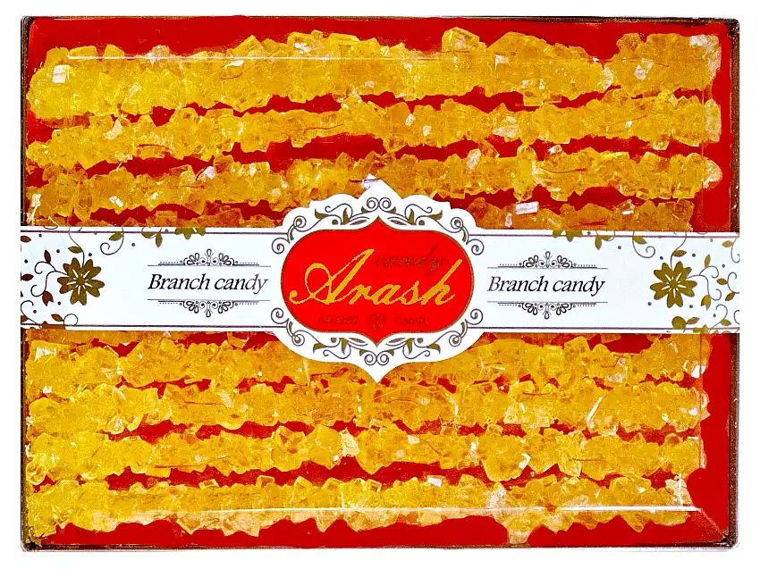 Saffron Rock Candy - No Stick (Nabat Shakhe, Nabaat)
