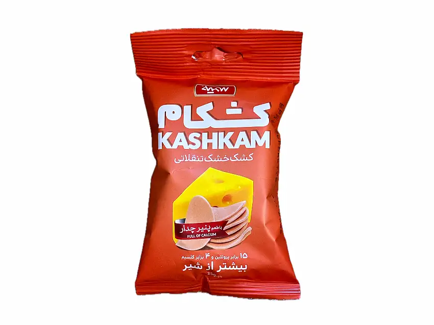 Dried Curd Crackers With Cheddar Chips Pasteurized Flavor Kashkam Chips