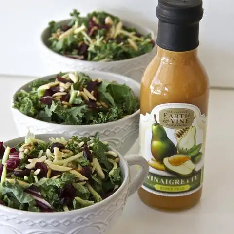 Earth & Vine Honey Pear Vinaigrette 12 Fl Oz
