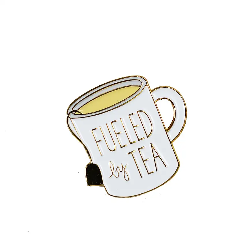 "Fueled By Tea" Enamel Pin