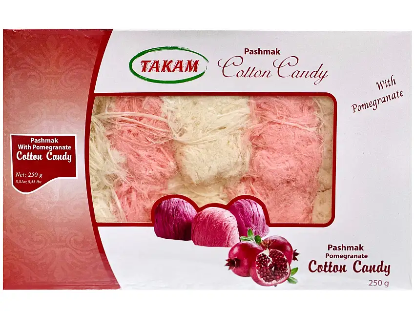 Traditional Cotton Candy - Pomegranate (Pişmaniye, Pashmak)