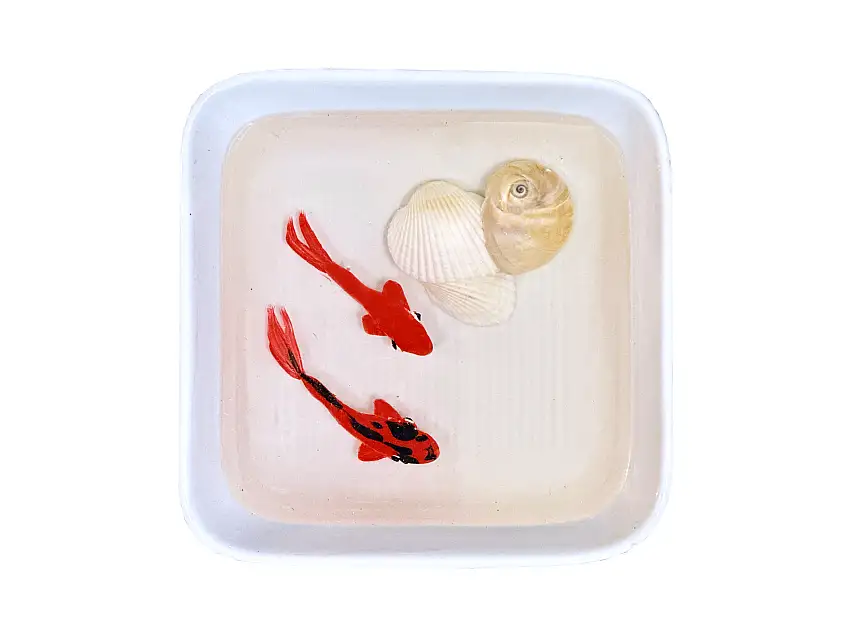 Decorative 7 Sin Gold Fish #5 - Persian New Year, Nowruz, Haft Seen (Mahi e Haft Seen)