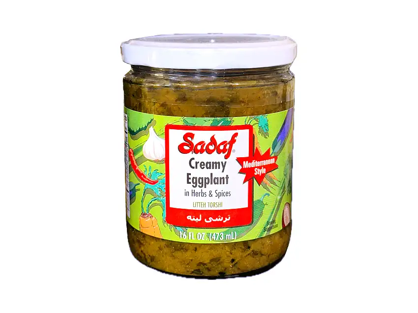 Creamy Eggplant In Herbs & Spices (Turshi Liteh Bademjan, Torshi Leeteh)