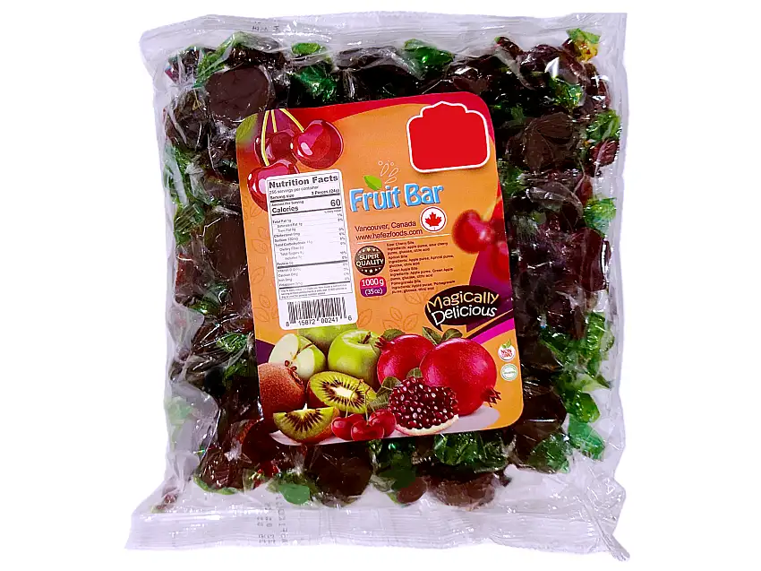 Bite Size Fruit Roll Toffee - 2.2 Pound (Lavashak Loghmeh)