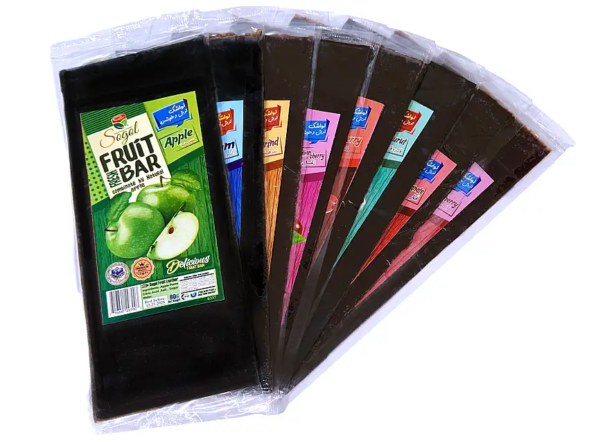 Pack Of 8 Flavors Large Fruit Leathers (Lavashak)