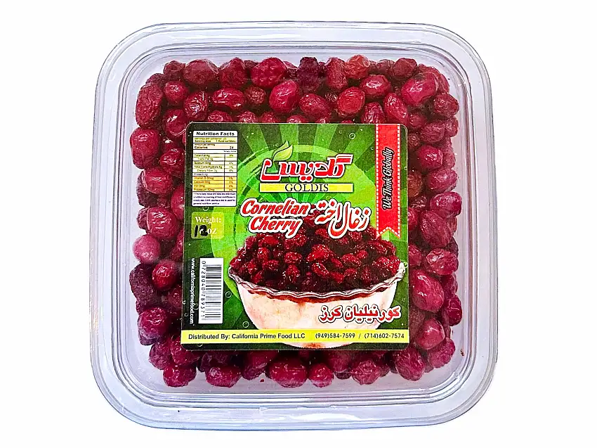 Dried Cornelian Cherry - 12 Oz (Dogberry, Zoghal Akhteh khoshk, Zoghalakhte)