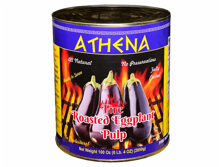 Fire Roasted Eggplant Pulp (6.4 Lb) (Bademjan)