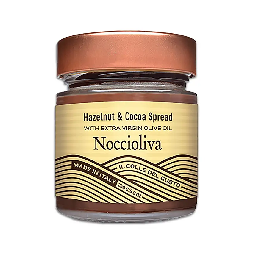Noccioliva Smooth Hazelnut Chocolate Spread with Extra Virgin Olive Oil