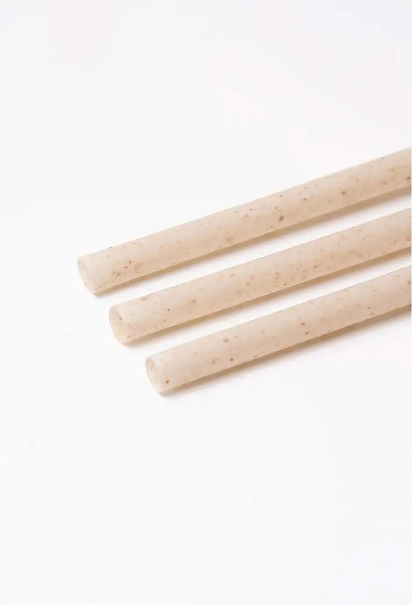 Compostable Agave Jumbo Straw, Paper Wrapped, 10.25" - 1200ct