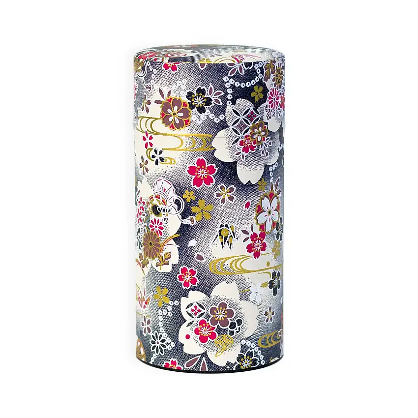 Japanese Tea Canister - Japanese Floral