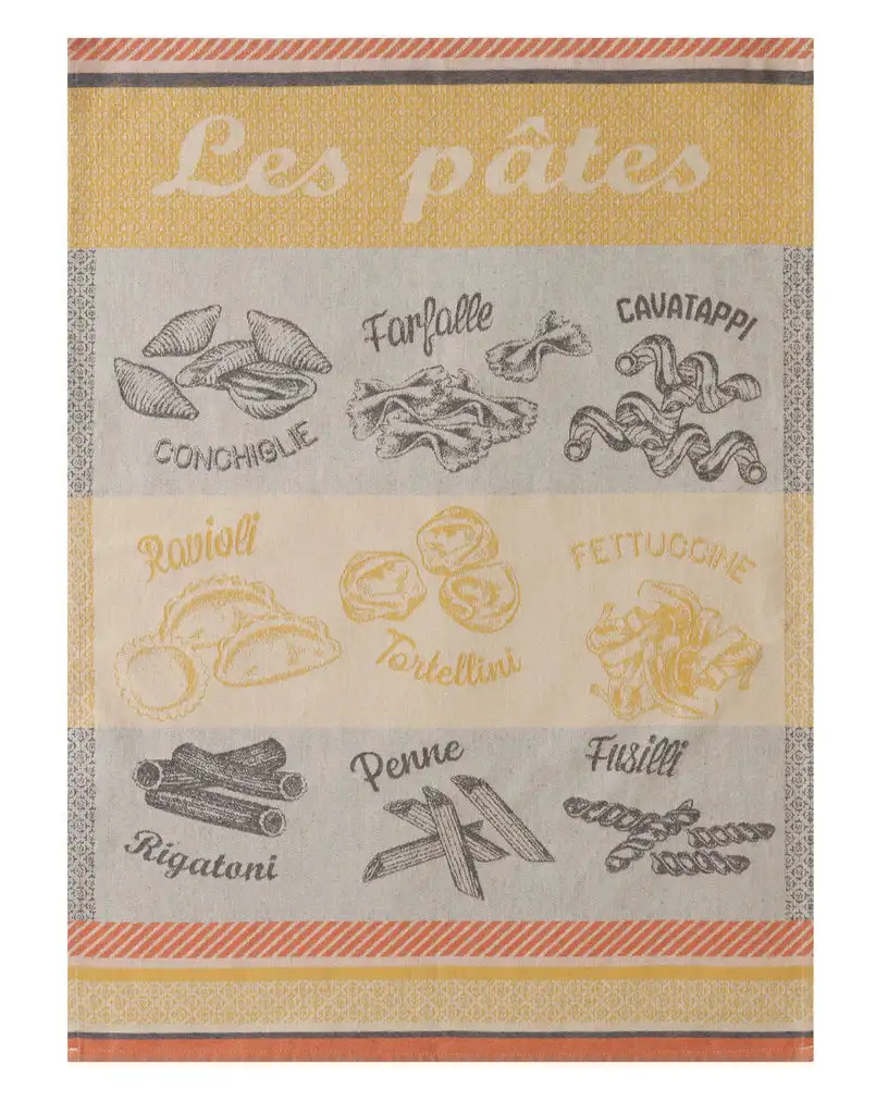 Les Pates French Cotton Jacquard Tea Towel