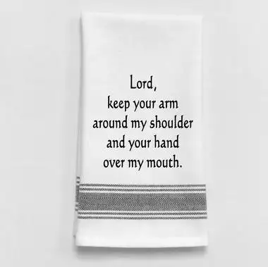 Lord/Hand Over Mouth Tea Towel