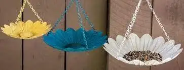 METAL DAISY HANGING SET OF 3