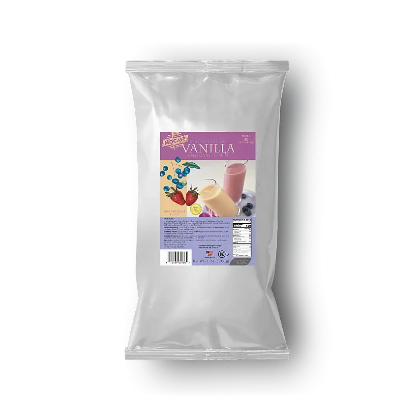 Mocafe All Natural Madagascar Vanilla Smoothie Base 3 lb. Bag