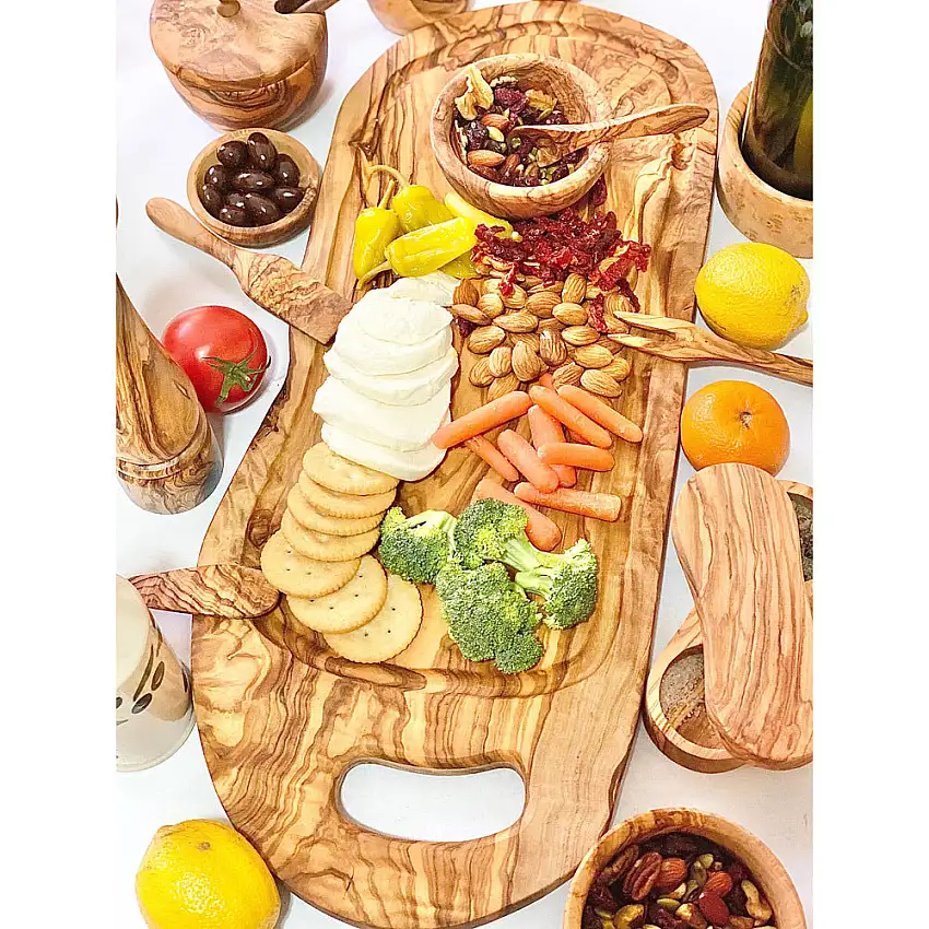 Olive Wood Cheese & Charcuterie Board | 17-18"
