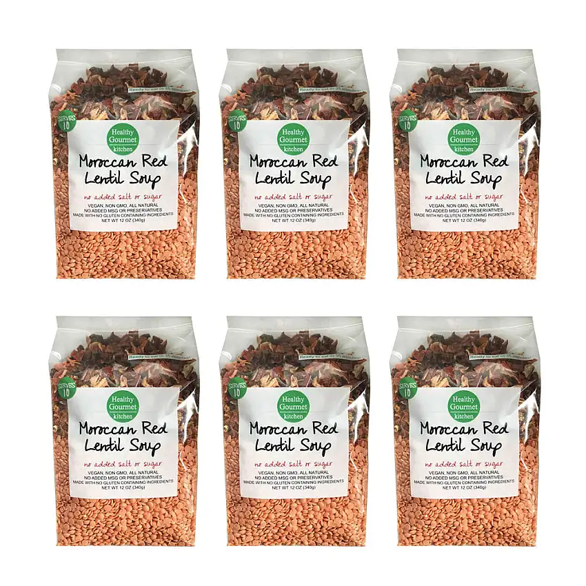 Moroccan Red Lentil Soup (6 Pack)