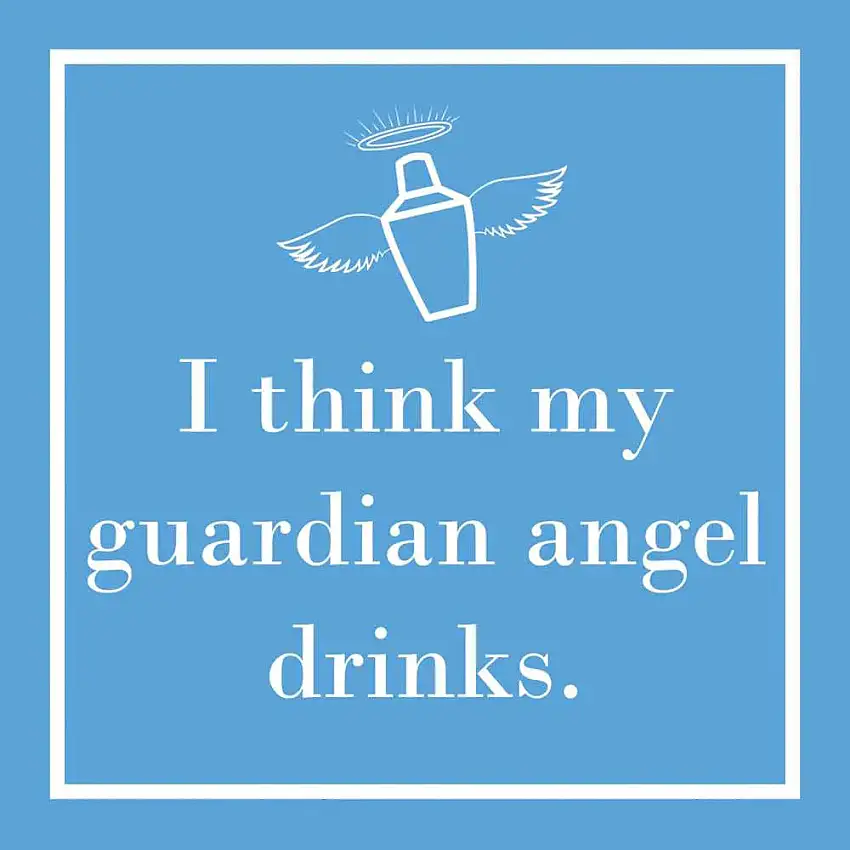 My Guardian Angel Cocktail Napkin