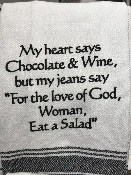 My Heart Says Tea Towel