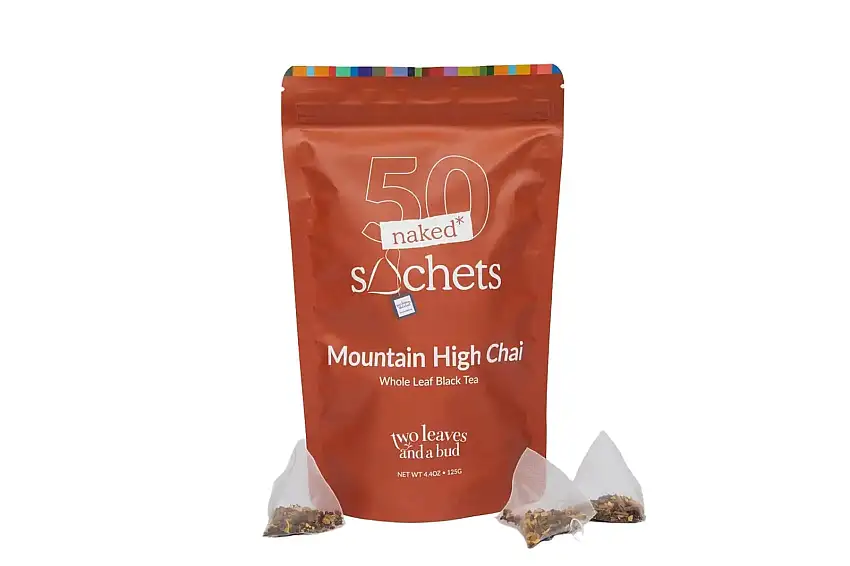 Two Leaves and a Bud Mountain High Chai - 50 Naked Sachets