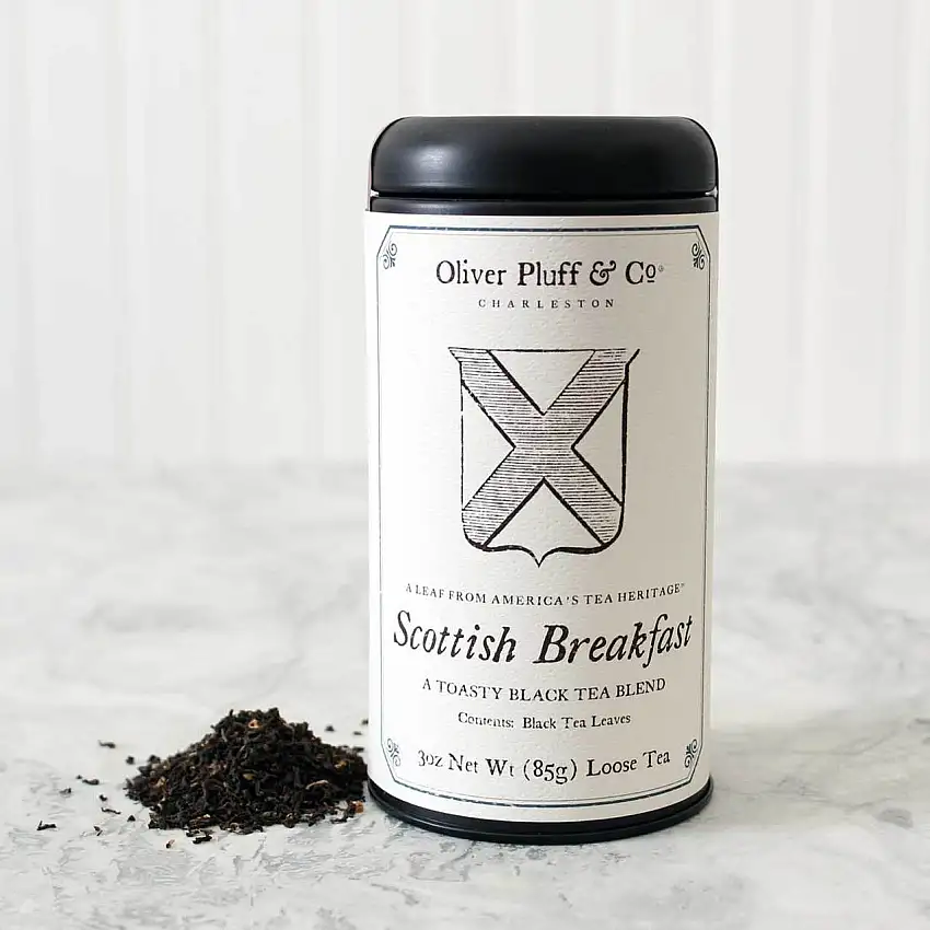 Tea Tin Scottish Breakfast Fine Tea 3oz