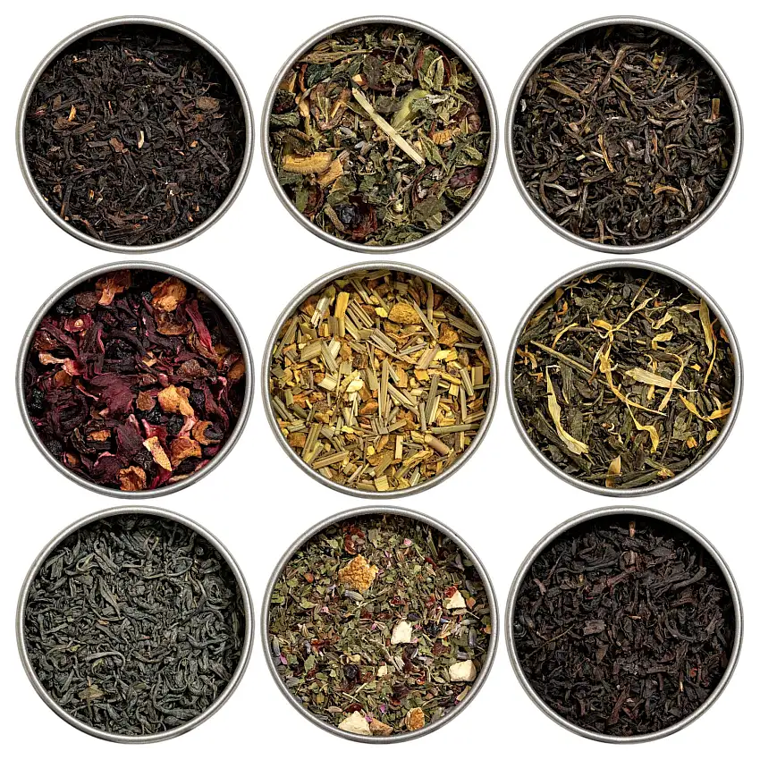 Organic 9 Loose Leaf Tea Sampler Set