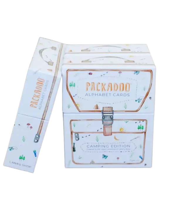 Camping Themed ABC Flashcards - PACKADOO