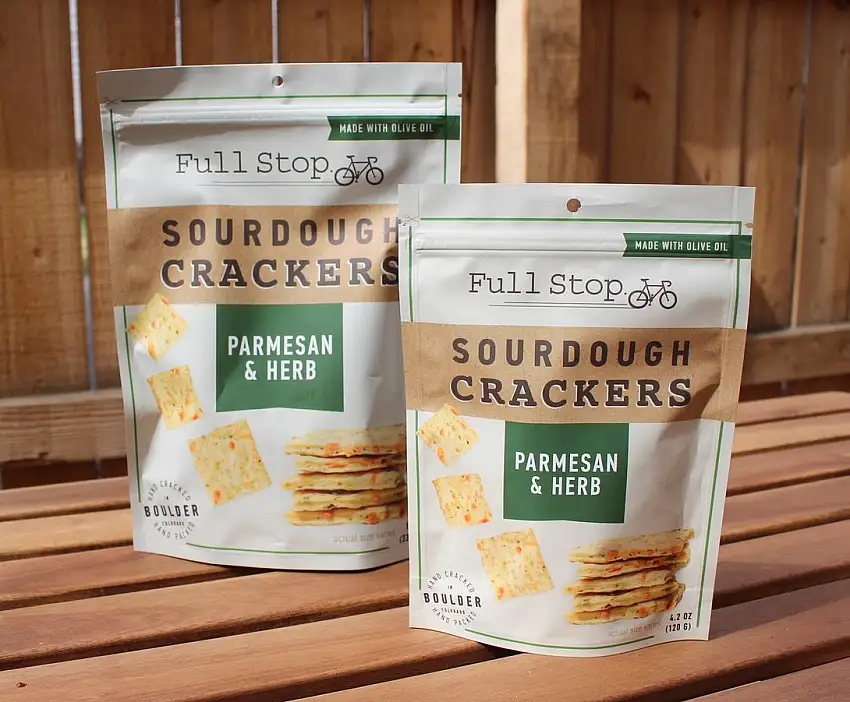 Parmesan & Herb Sourdough Crackers
